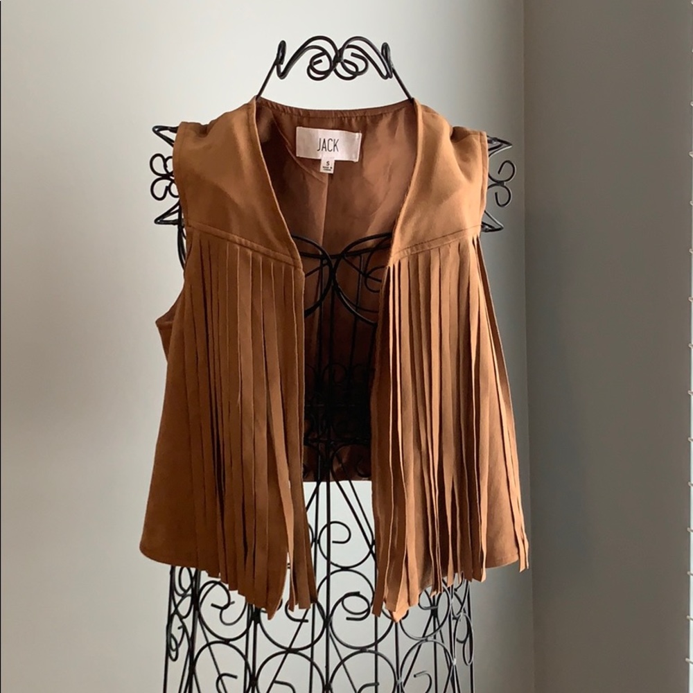 JACK suede fringe vest